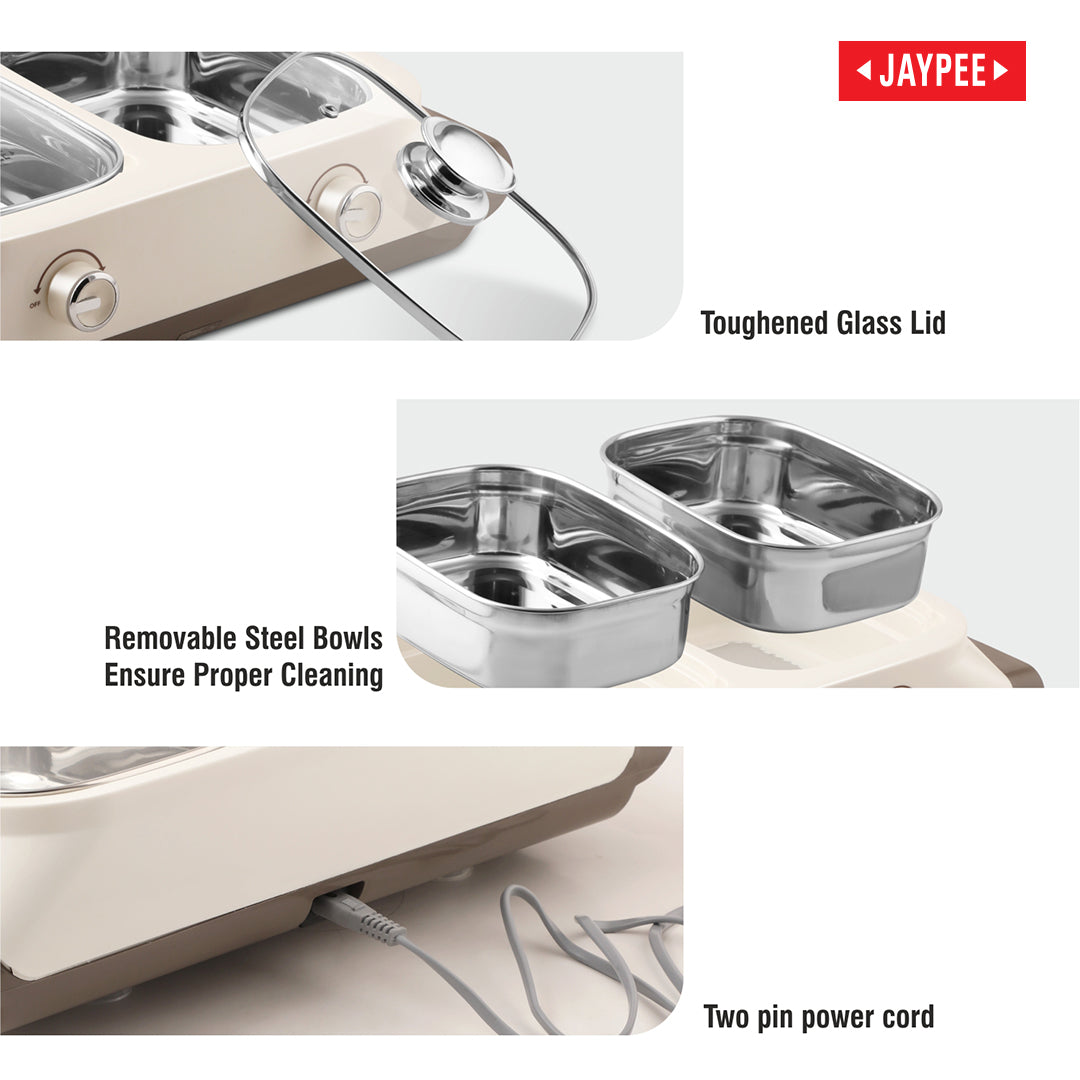 Jaypee Twin Power Electric Casserole - Grey