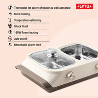 Jaypee Twin Power Electric Casserole - Grey