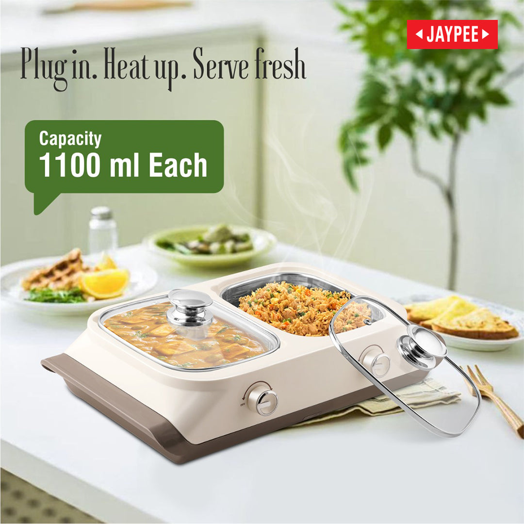 Jaypee Twin Power Electric Casserole - Grey