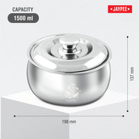 Jaypee Steelia Steel Insulated Casserole - 1500 ml