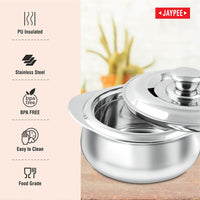 Jaypee Steelux Steel Insulated Casserole - 1500 ml