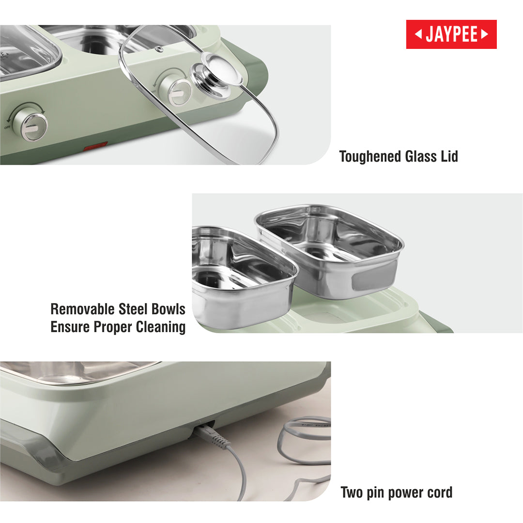 Jaypee Twin Power Electric Casserole - Green