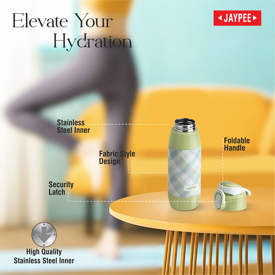 Jaypee Truwater Insulated Water Bottle - N.Green