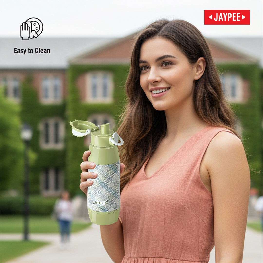 Jaypee Truwater Insulated Water Bottle - N.Green
