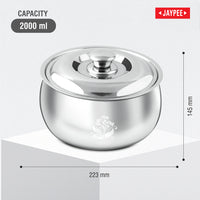 Jaypee Steelia Steel Insulated Casserole - 3000 ml