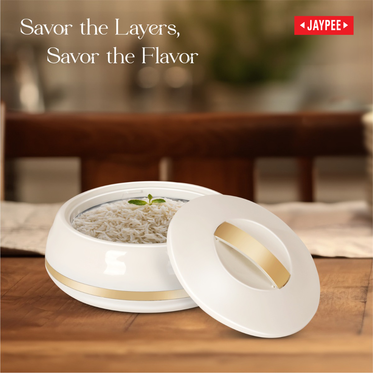 Jaypee Alisa Neo Insulated Casserole - lockable lid detail