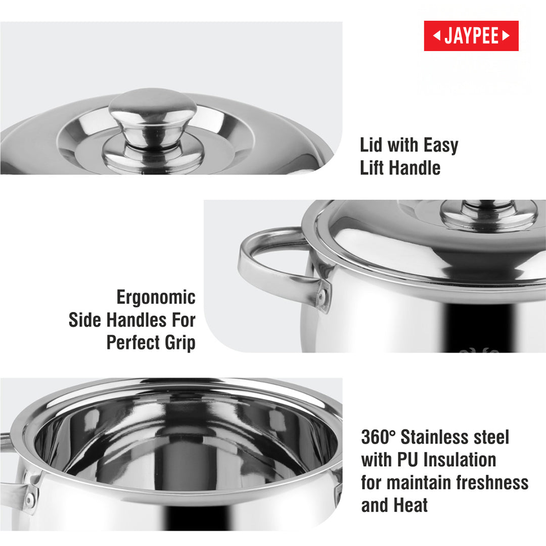 Jaypee Steelgrip Steel Insulated Casserole