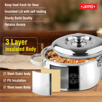 Jaypee Steelgrip Steel Insulated Casserole