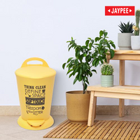 Jaypee Bits Bin Pedal Dustbin With Lid For Home, Kitchen & Office, 4 Ltr Black