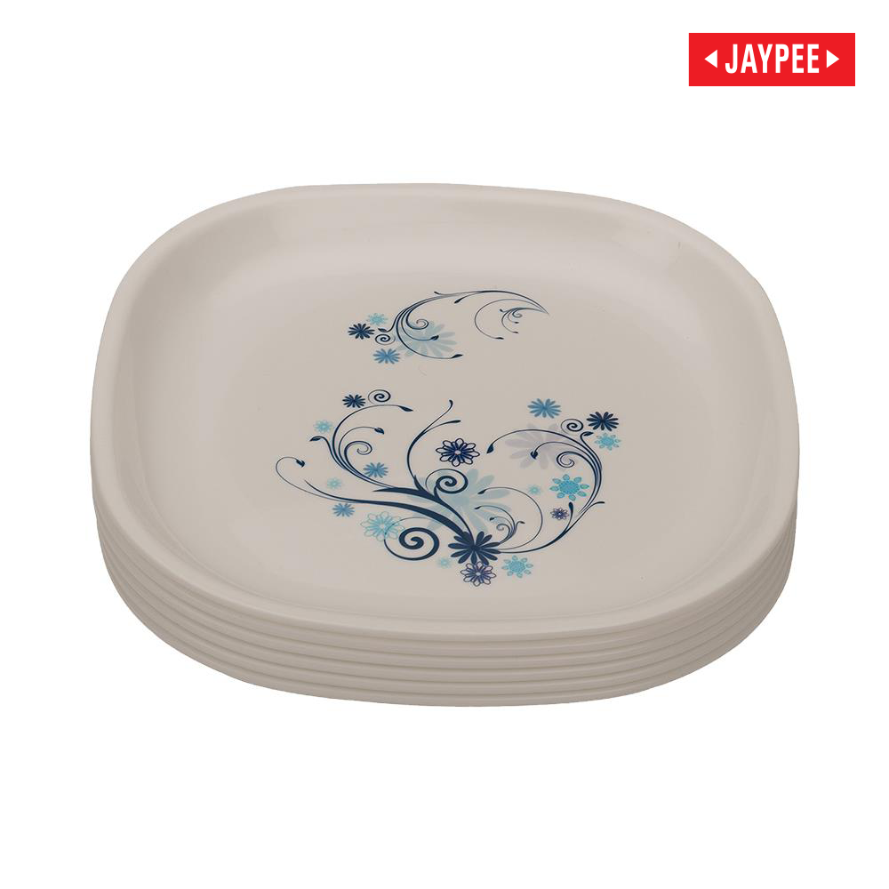 Jaypee Le Diner Square Quarter Plate 6 Pcs. (Printed)