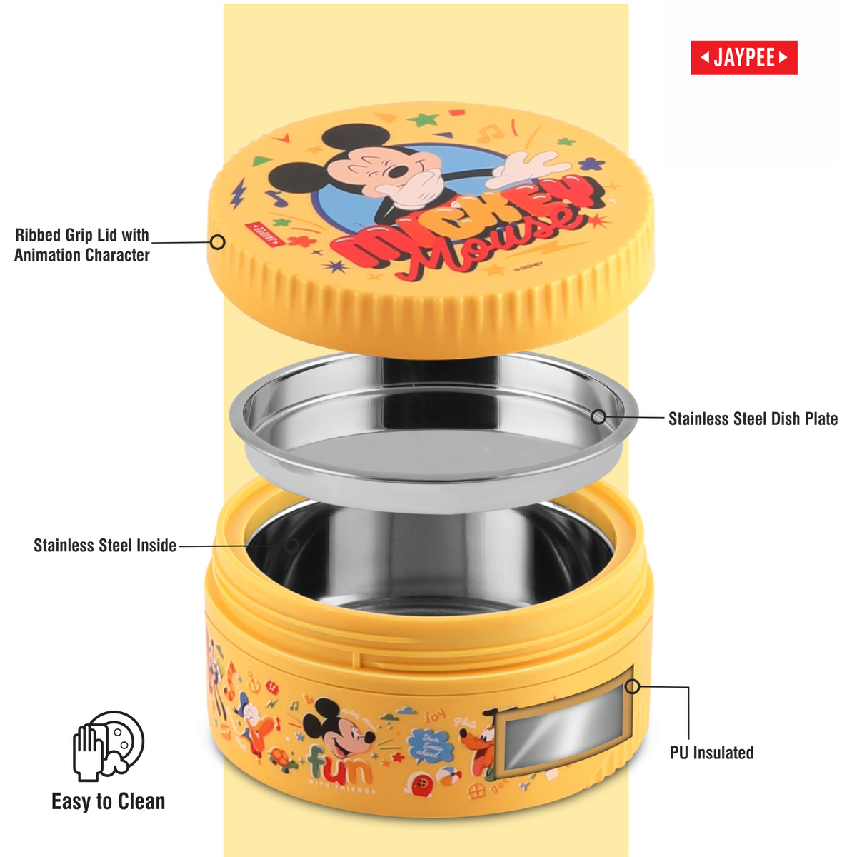 Jaypee First Step Combo Insulated Lunch Box 370ml & Sipper Water Bottle 275ml