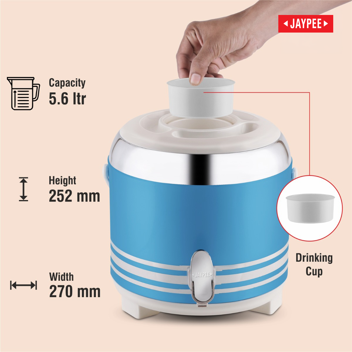 Jaypee Insulated Water Jug Mr. Cool Ultra 5.6l