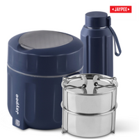 Jaypee Etosip Stainless Steel Electric Lunch Box With Pu Insulated Steel Bottle