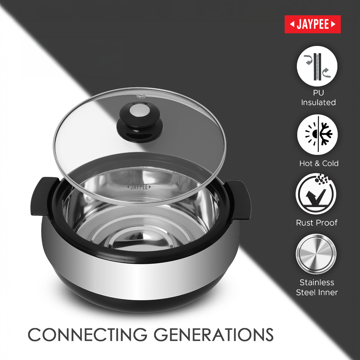 Jaypee Glasserol Insulated Casserole