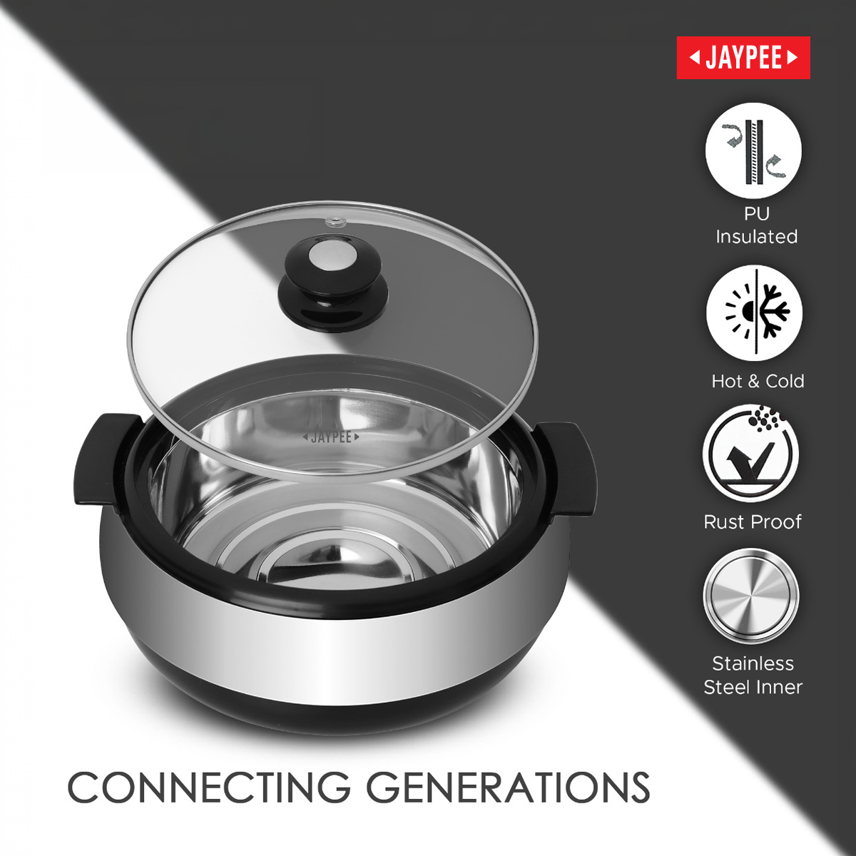 Jaypee Glasserol Insulated Casserole