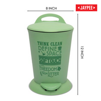 Jaypee Bits Bin Pedal Dustbin With Lid For Home, Kitchen & Office, 4 Ltr Black