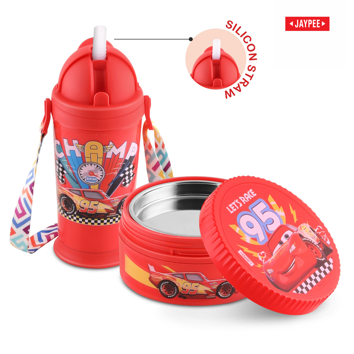 Jaypee First Step Combo Insulated Lunch Box 370ml & Sipper Water Bottle 275ml
