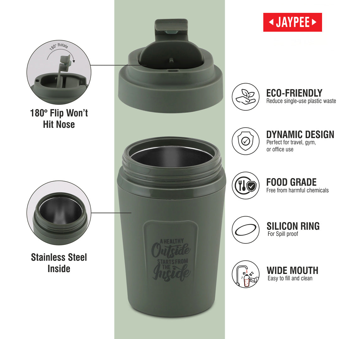 Jaypee Zipsip PU Insulated Hot & Cold Stainless Steel Coffee Mug