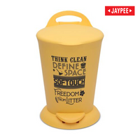 Jaypee Bits Bin Pedal Dustbin With Lid For Home, Kitchen & Office, 4 Ltr Black