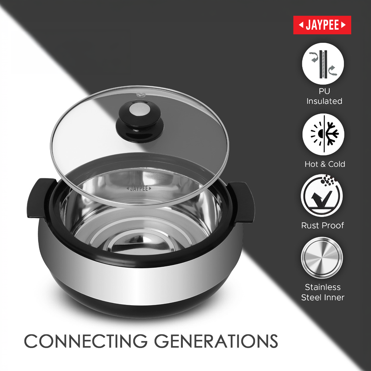 Jaypee Glasserol Insulated Casserole