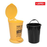 Jaypee Bits Bin Pedal Dustbin With Lid For Home, Kitchen & Office, 4 Ltr Black