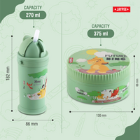 Jaypee First Step Combo Insulated Lunch Box 370ml & Sipper Water Bottle 275ml
