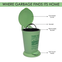Jaypee Bits Bin Pedal Dustbin With Lid For Home, Kitchen & Office, 4 Ltr Black
