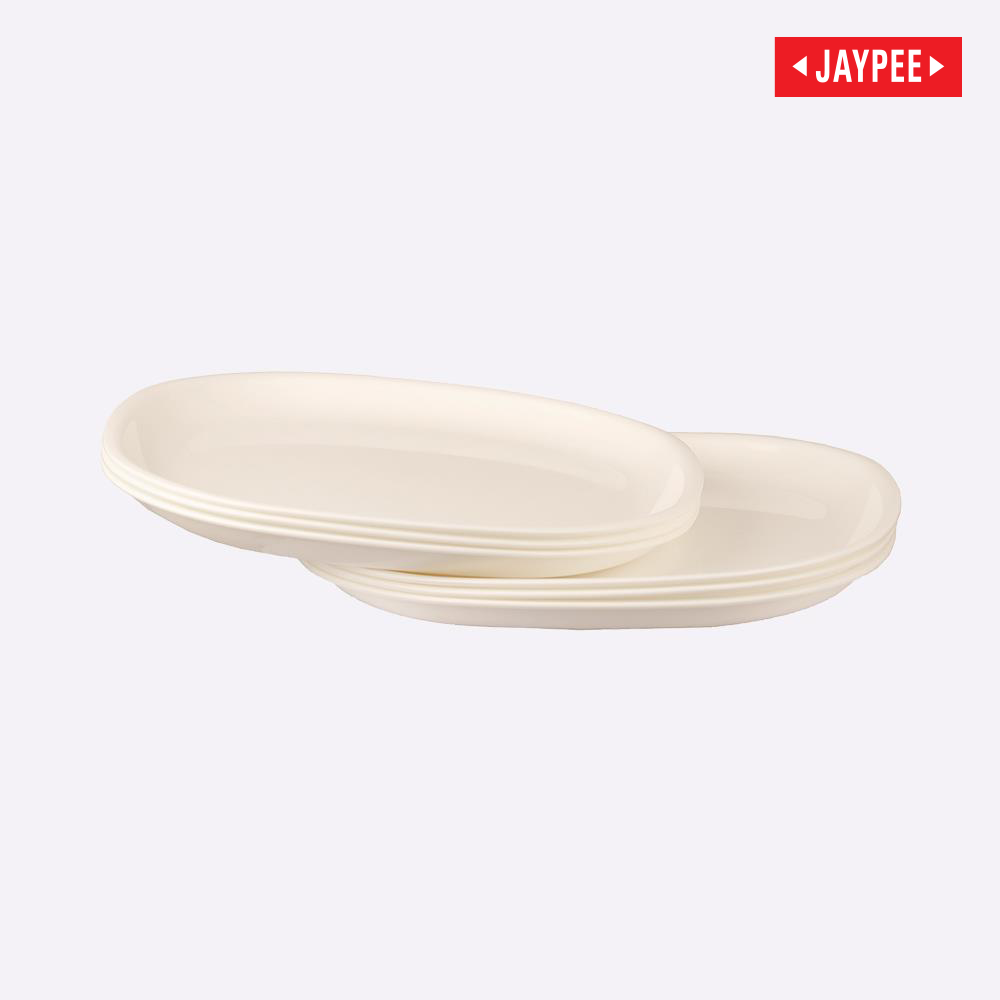 Jaypee Le Diner Square Quarter Plate 6 Pcs. (Plain)