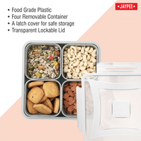 Jaypee Nutrix Munchies Server 4 Airtight Container Set