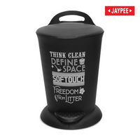 Jaypee Bits Bin Pedal Dustbin With Lid For Home, Kitchen & Office, 4 Ltr Black