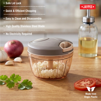 Jaypee Magicord Mini Vegetable Chopper For Kitchen With Stainless Steel Blades, 470ml