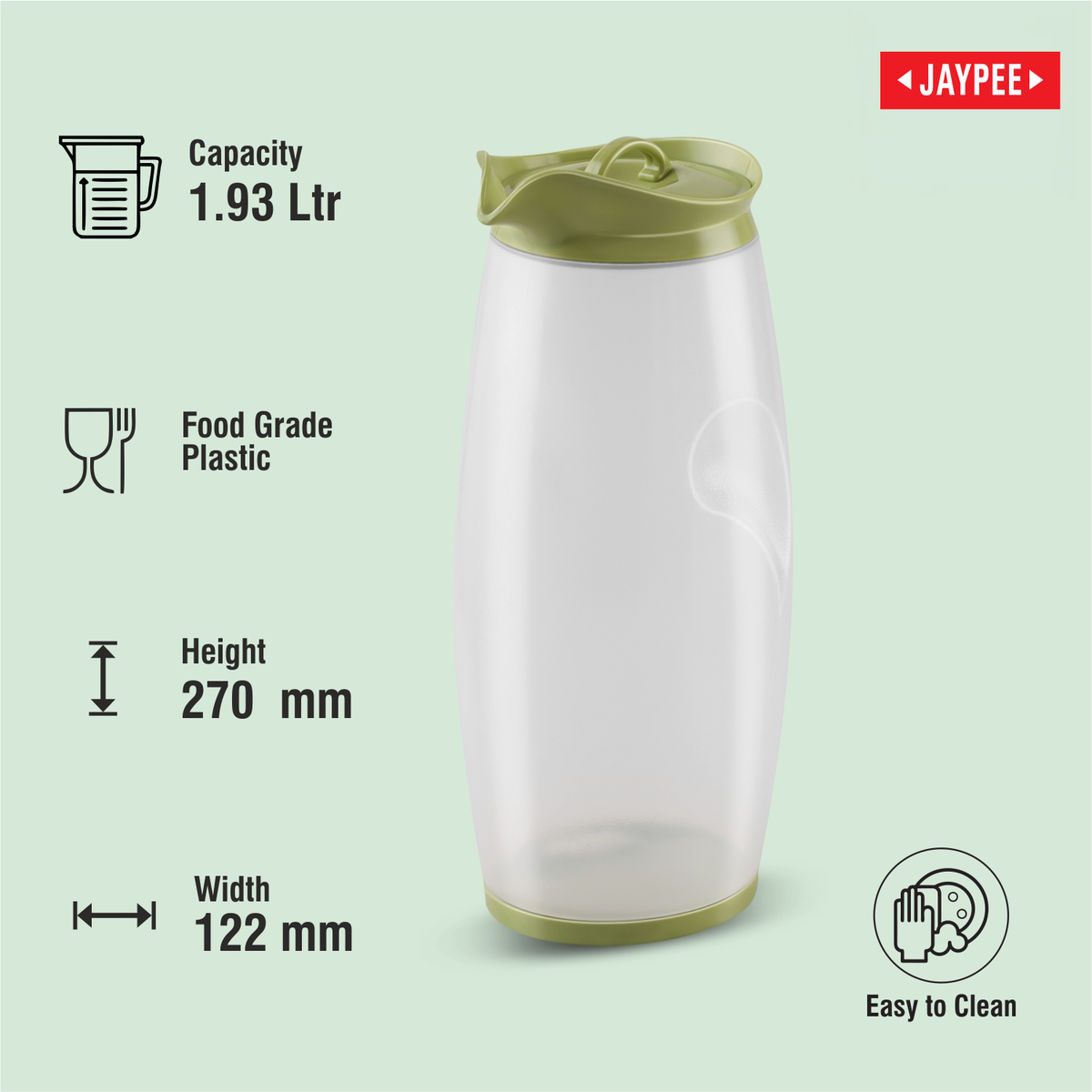 Jaypee Hippo Non Insulated Water Jug 1930 ML