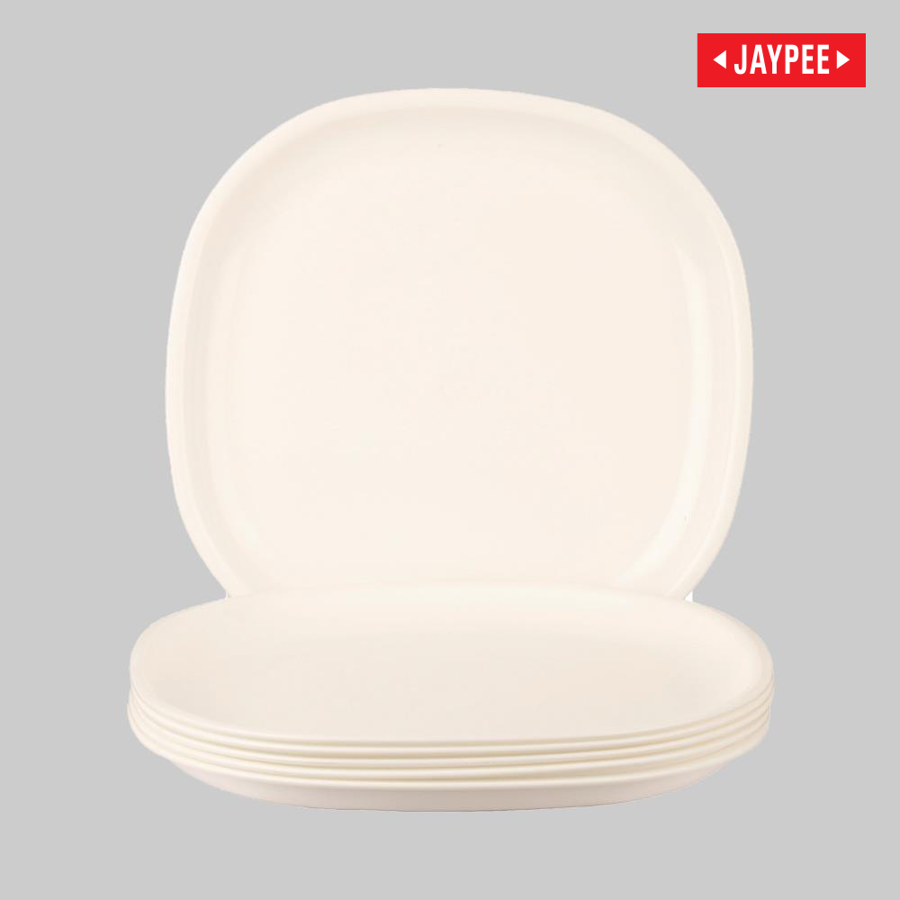 Jaypee Le Diner Square Full Plate 6 Pcs. (Plain)