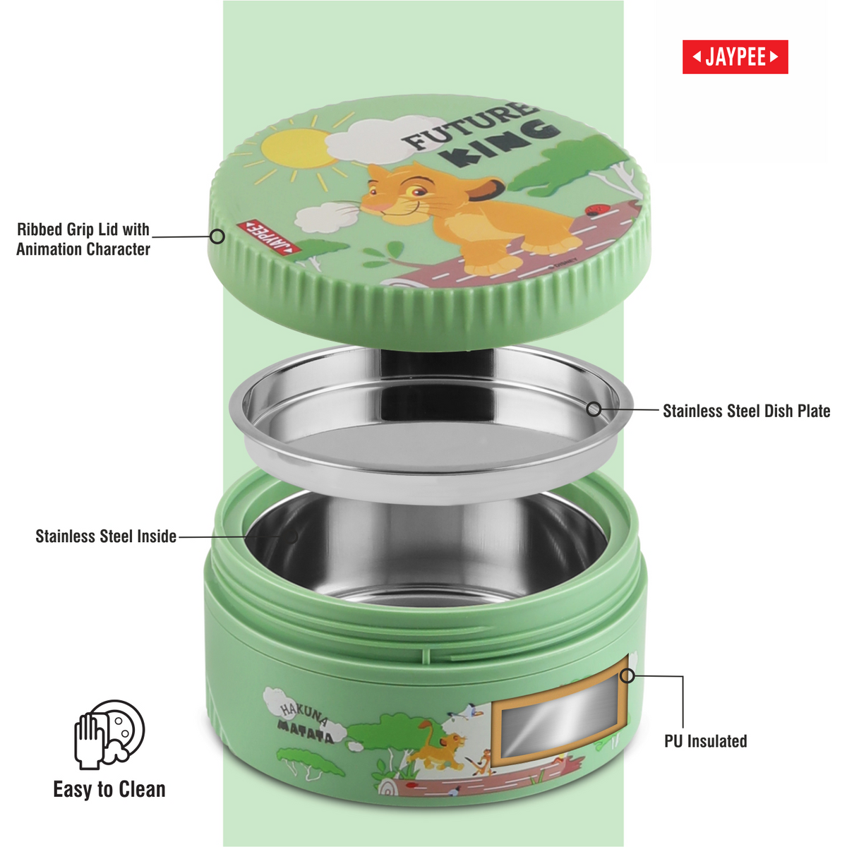 Jaypee First Step Combo Insulated Lunch Box 370ml & Sipper Water Bottle 275ml