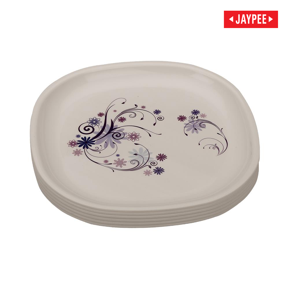 Jaypee Le Diner Square Quarter Plate 6 Pcs. (Printed)