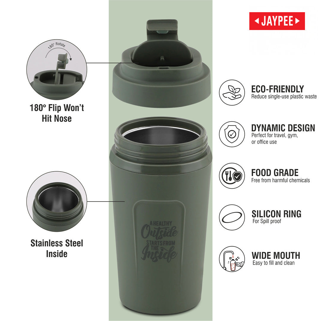 Jaypee Zipsip PU Insulated Hot & Cold Stainless Steel Coffee Mug