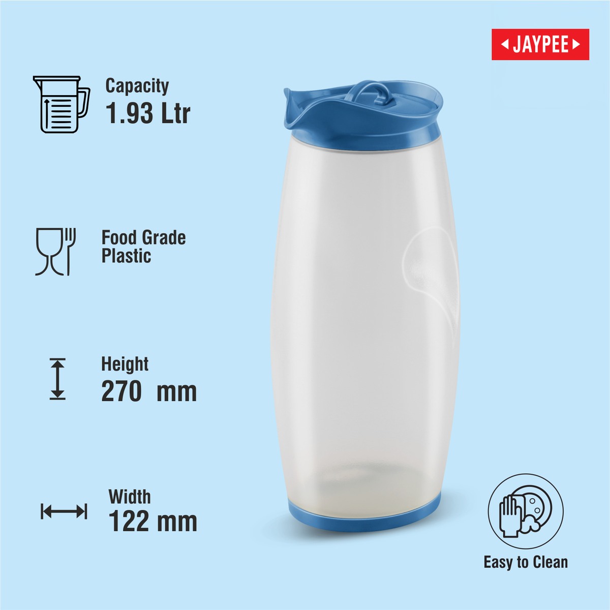 Jaypee Hippo Non Insulated Water Jug 1930 ML
