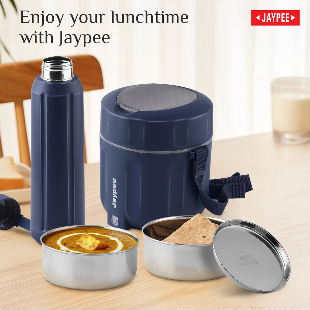 Jaypee Etosip Stainless Steel Electric Lunch Box With Pu Insulated Steel Bottle