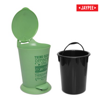 Jaypee Bits Bin Pedal Dustbin With Lid For Home, Kitchen & Office, 4 Ltr Black