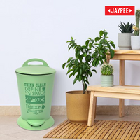 Jaypee Bits Bin Pedal Dustbin With Lid For Home, Kitchen & Office, 4 Ltr Black