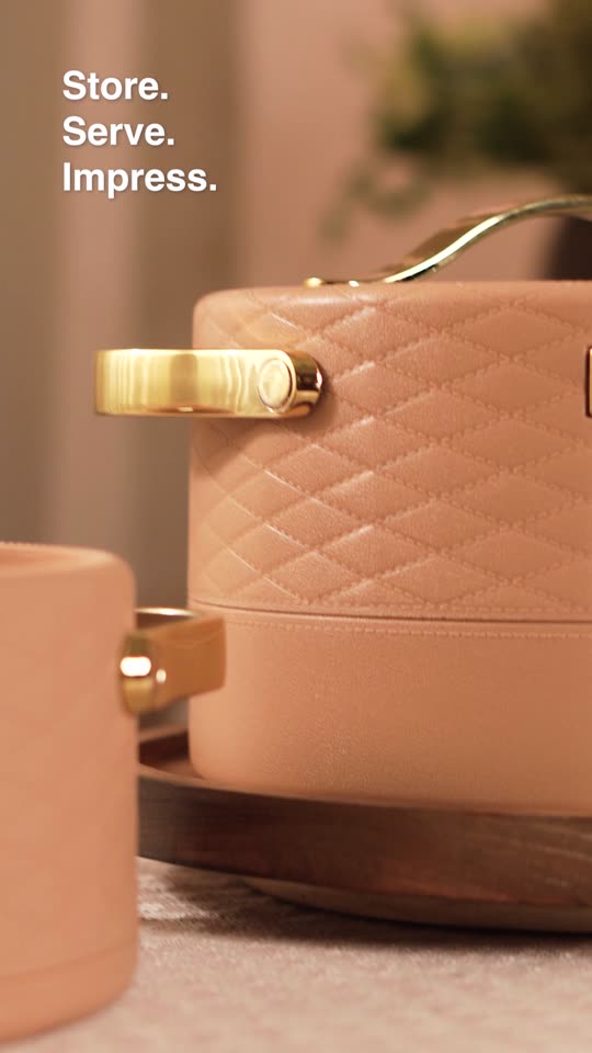 Lock the lid, serve with ease.